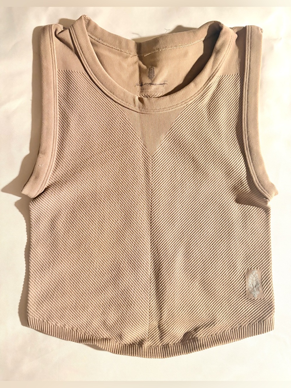 Free People FP Movement Throw Muscle Tank Top Compression Size XS/S Tan NWOT